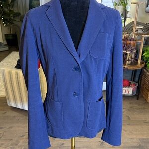 Talbots Navy Blazer with Button Closure